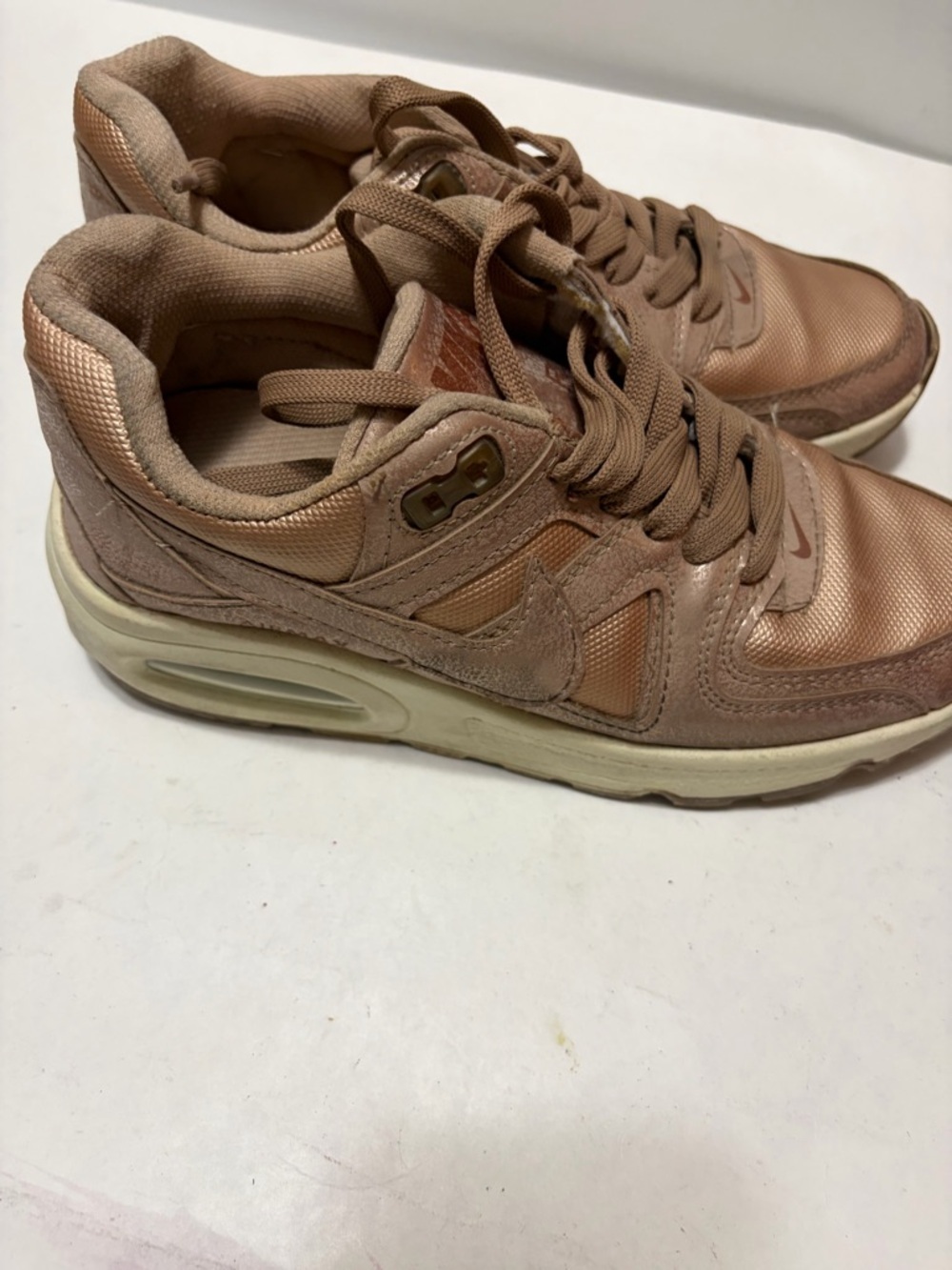Nike Air Max 90 Premium Metallic Rose Bronze Sz 7 Women - Picture 3 of 7